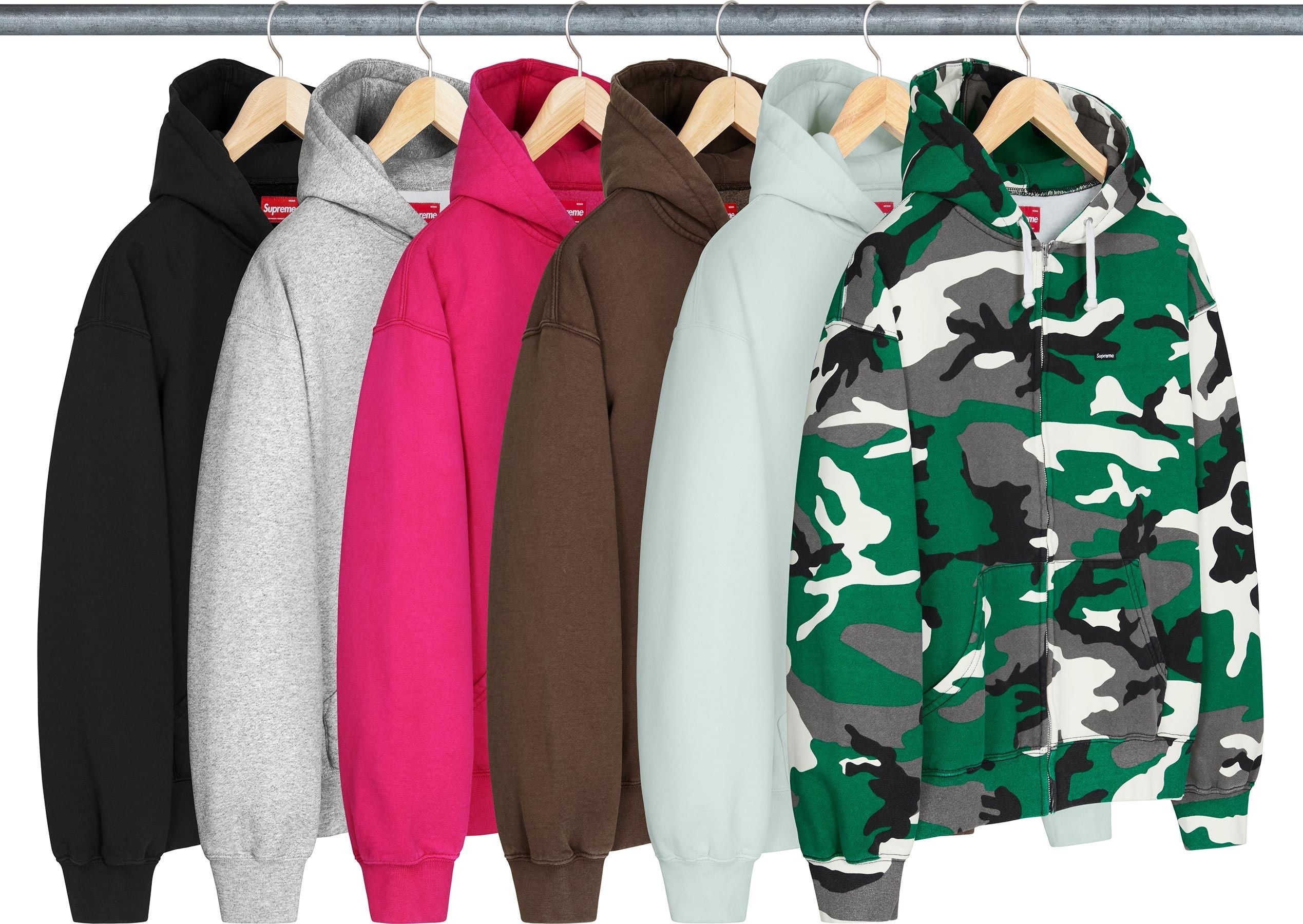 Small Box Zip Up Hooded Sweatshirt